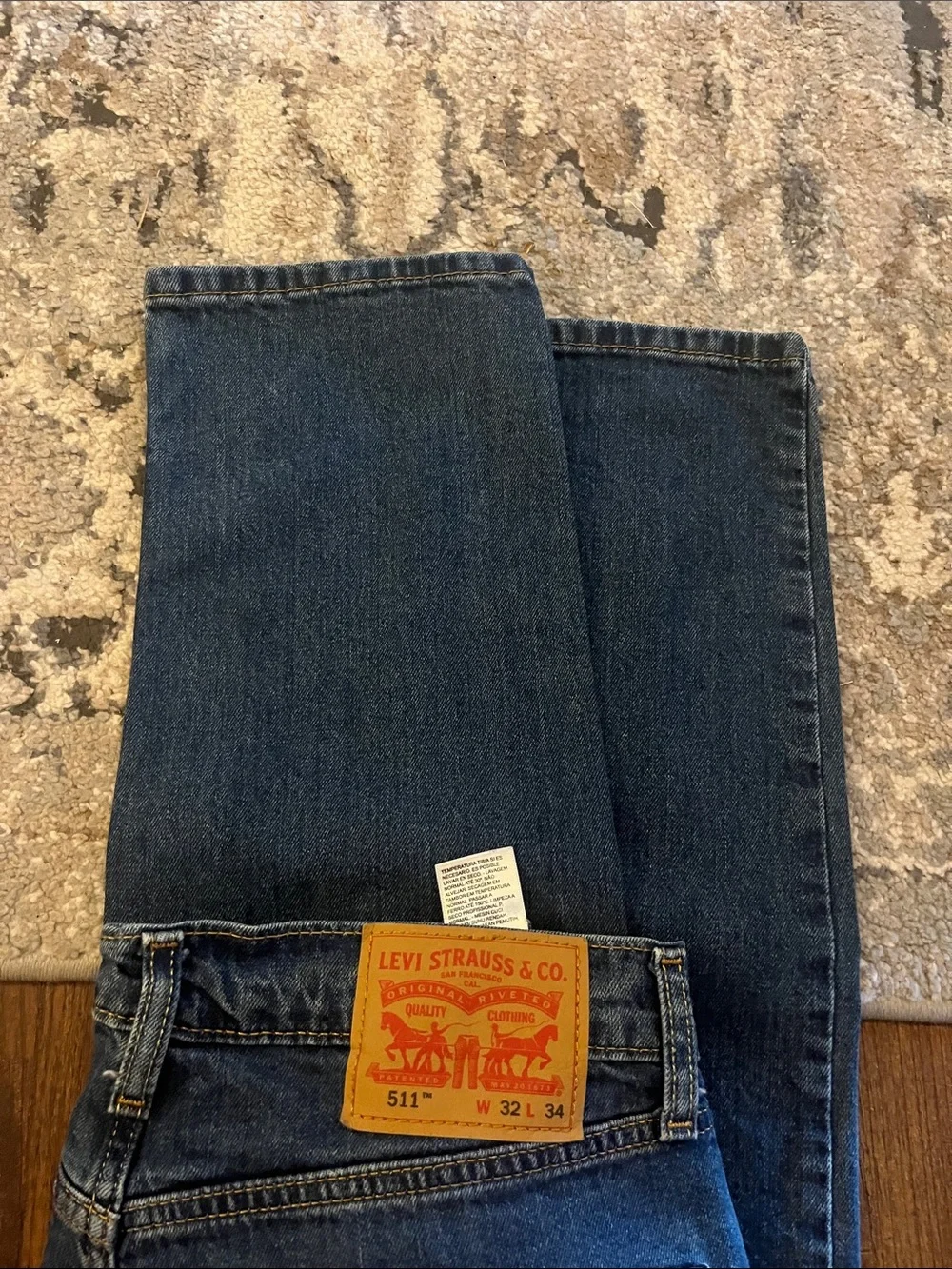 Levi's 511 Men’s Straight Jeans in Dark Blue Wash